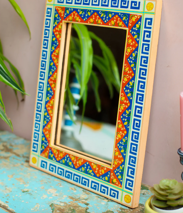 Hand Painted Fruity Mirror-Aldronix