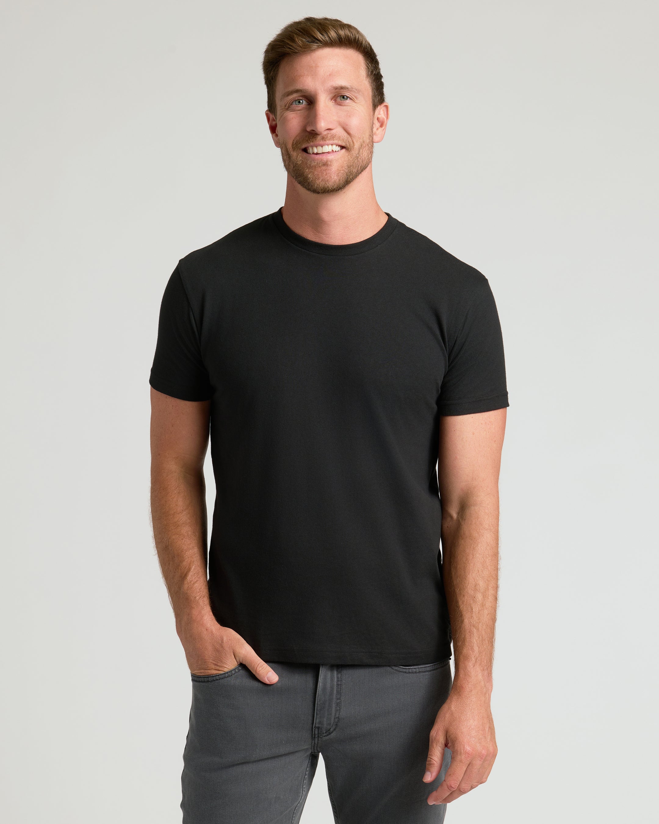 Men's Cotton Blend Classic Crew Neck T-Shirt - 6-Color Value Pack product image 2