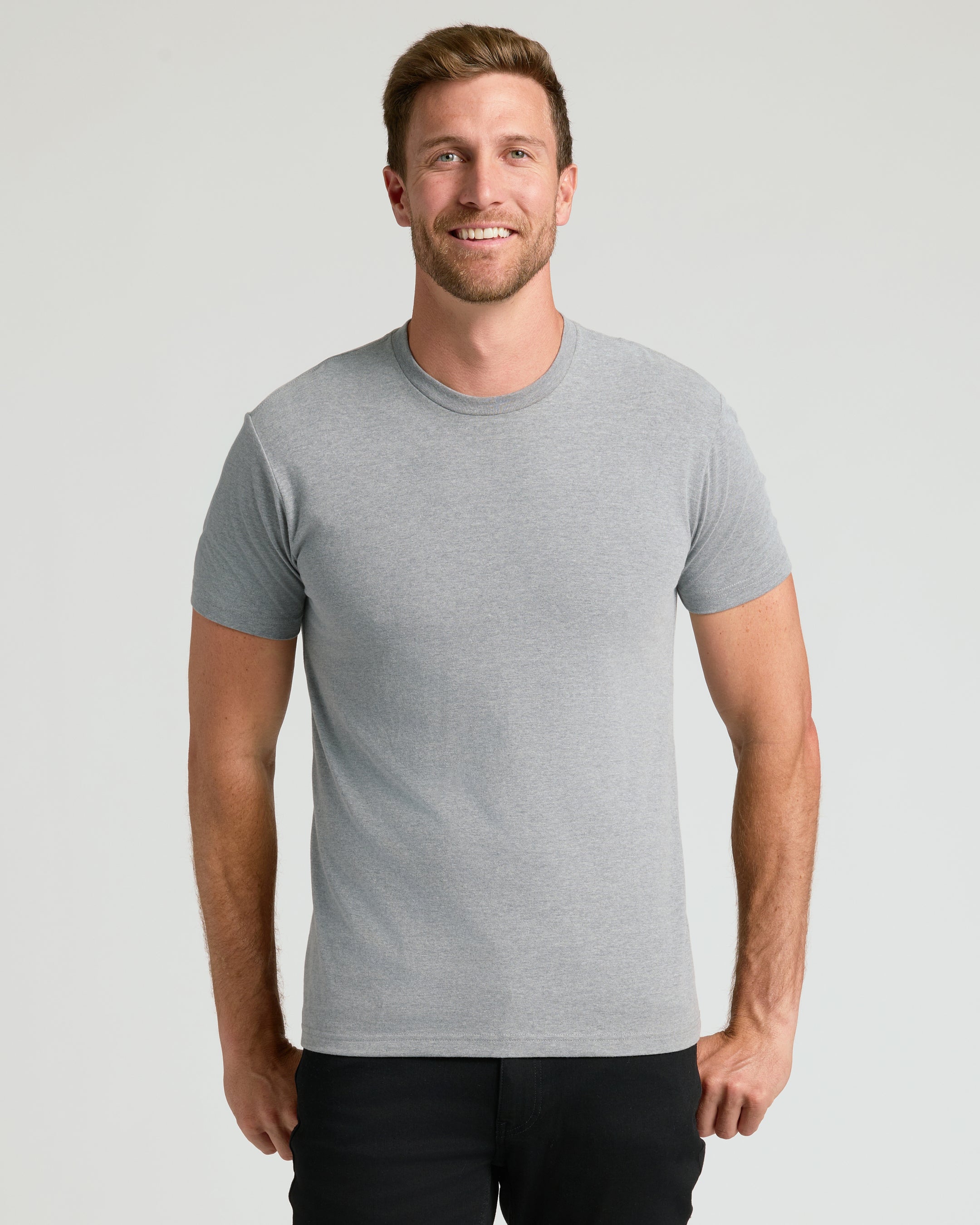 Men's Cotton Blend Classic Crew Neck T-Shirt - 6-Color Value Pack product image 7