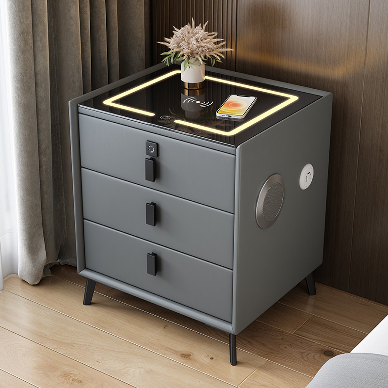 SMART NIGHTSTAND | BEDROOM SMART LOCKER-Aldronix