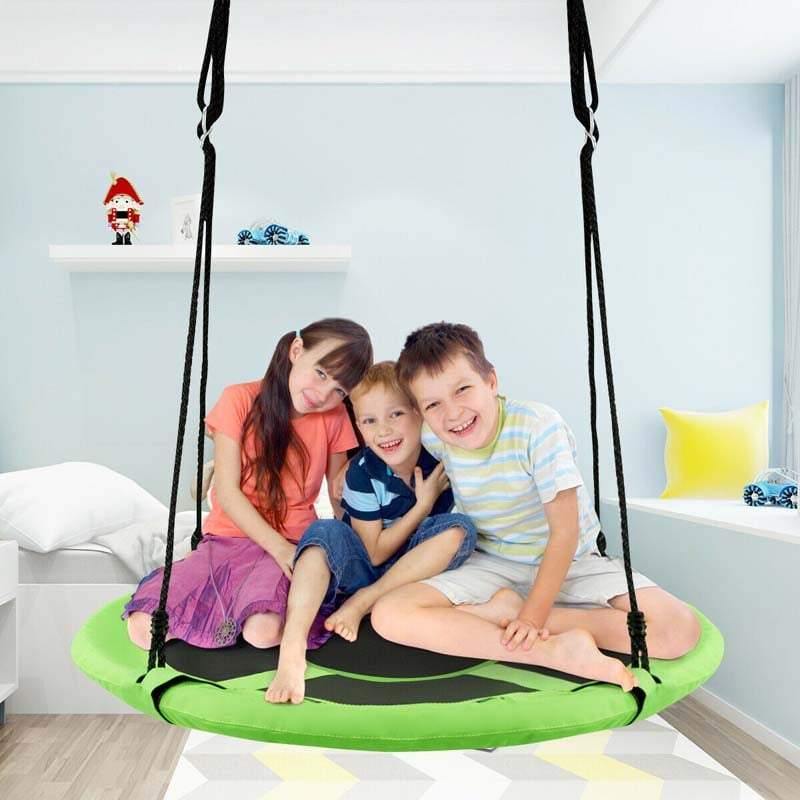 40'' Kids Hanging Tent Swing Saucer Chair Swing Tent Set-Aldronix