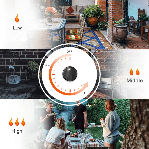 48000 BTU Propane Standing Patio Heater-Aldronix