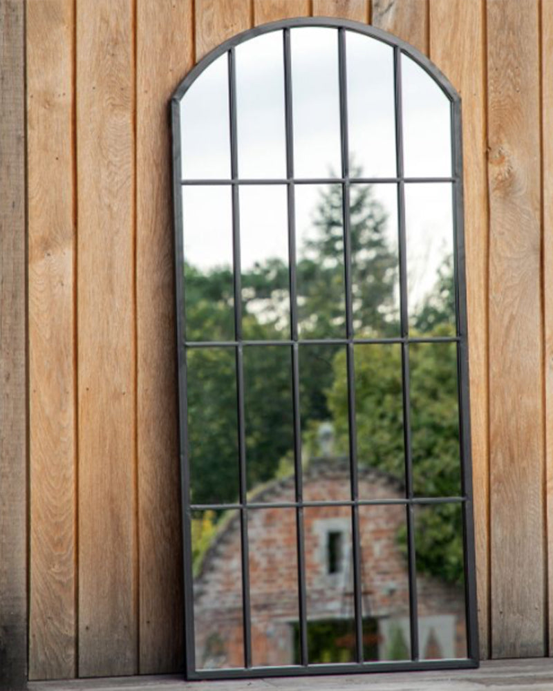 Kemsley Arched Window Outdoor Mirror-Aldronix