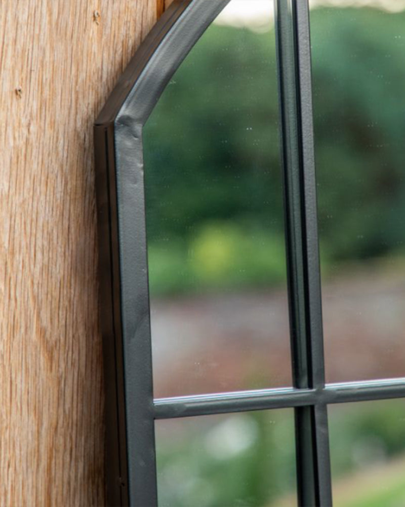 Kemsley Arched Window Outdoor Mirror-Aldronix