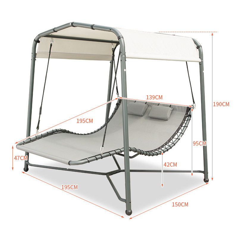 Garden double rocking recliner-Aldronix