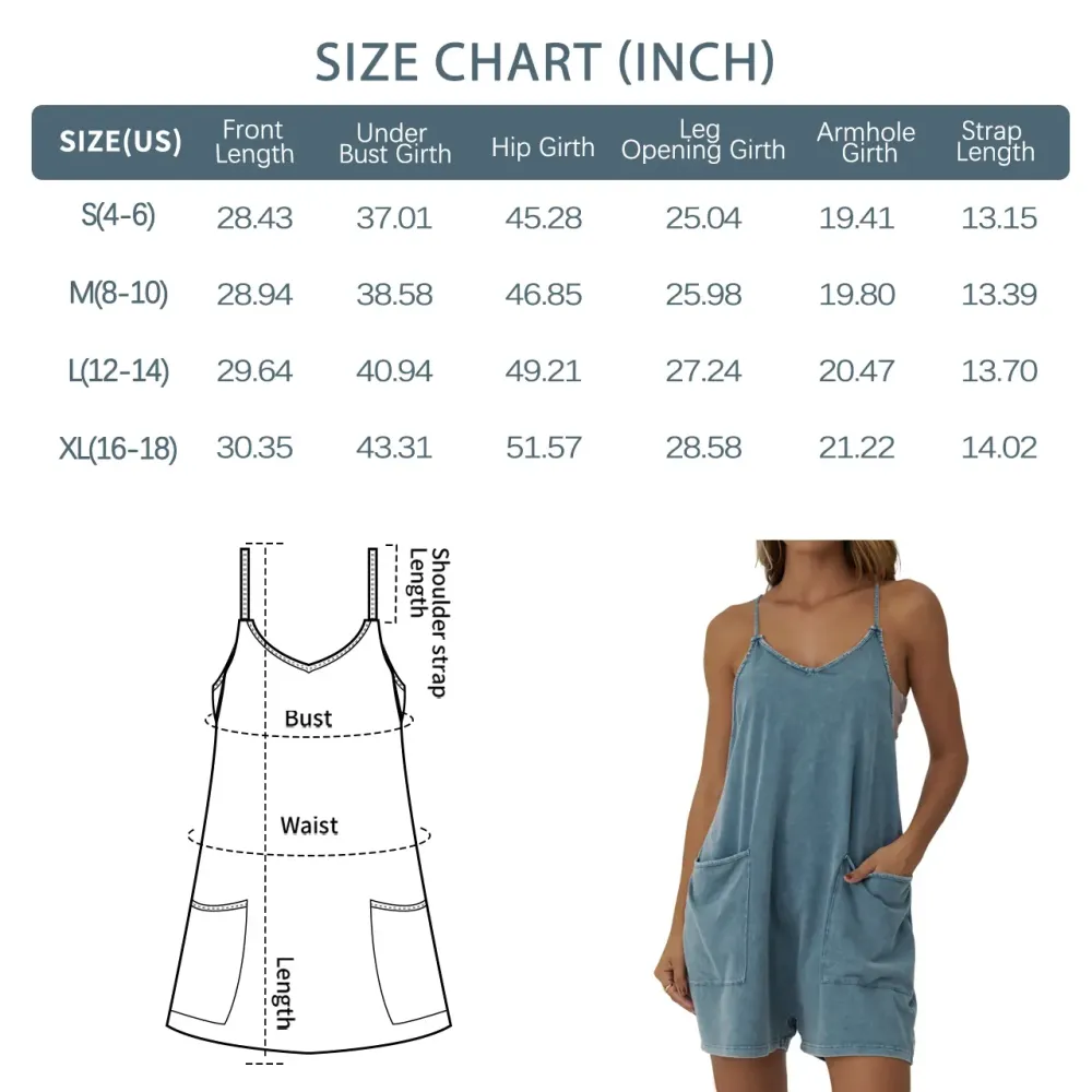 Women's Acid Wash Romper 8-Color Value Pack product image 3