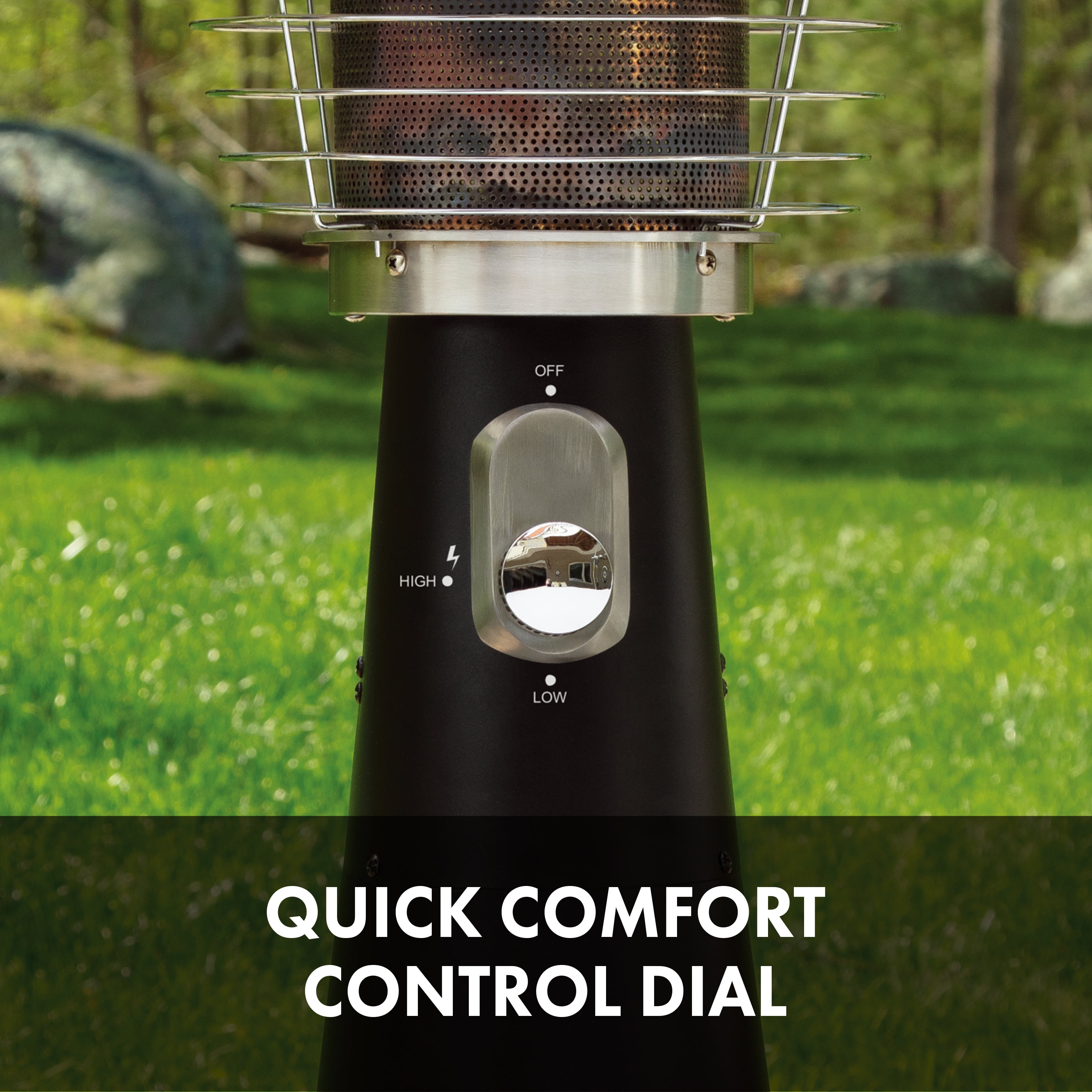 11,000 BTU  Stainless Steel  Tabletop Patio Heater-Aldronix