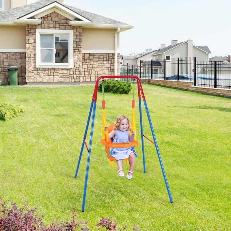 Toddler Swing Seat Set High Back Seat with Swing Set-Aldronix