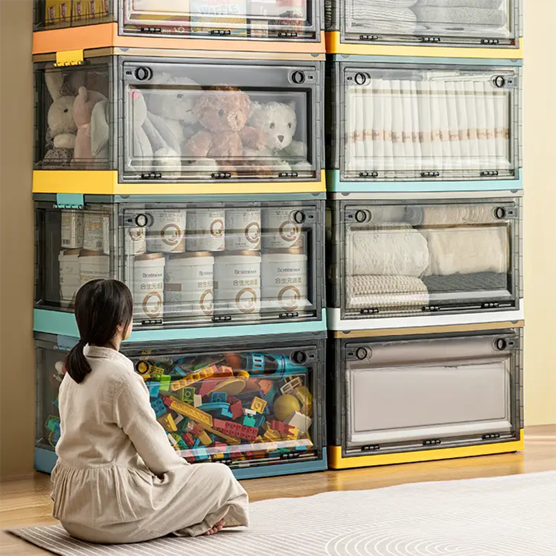 Clearance Offer  PP Plastic Folding Storage Boxes Set (Buy 5 get 10 free (15PCs)-Aldronix
