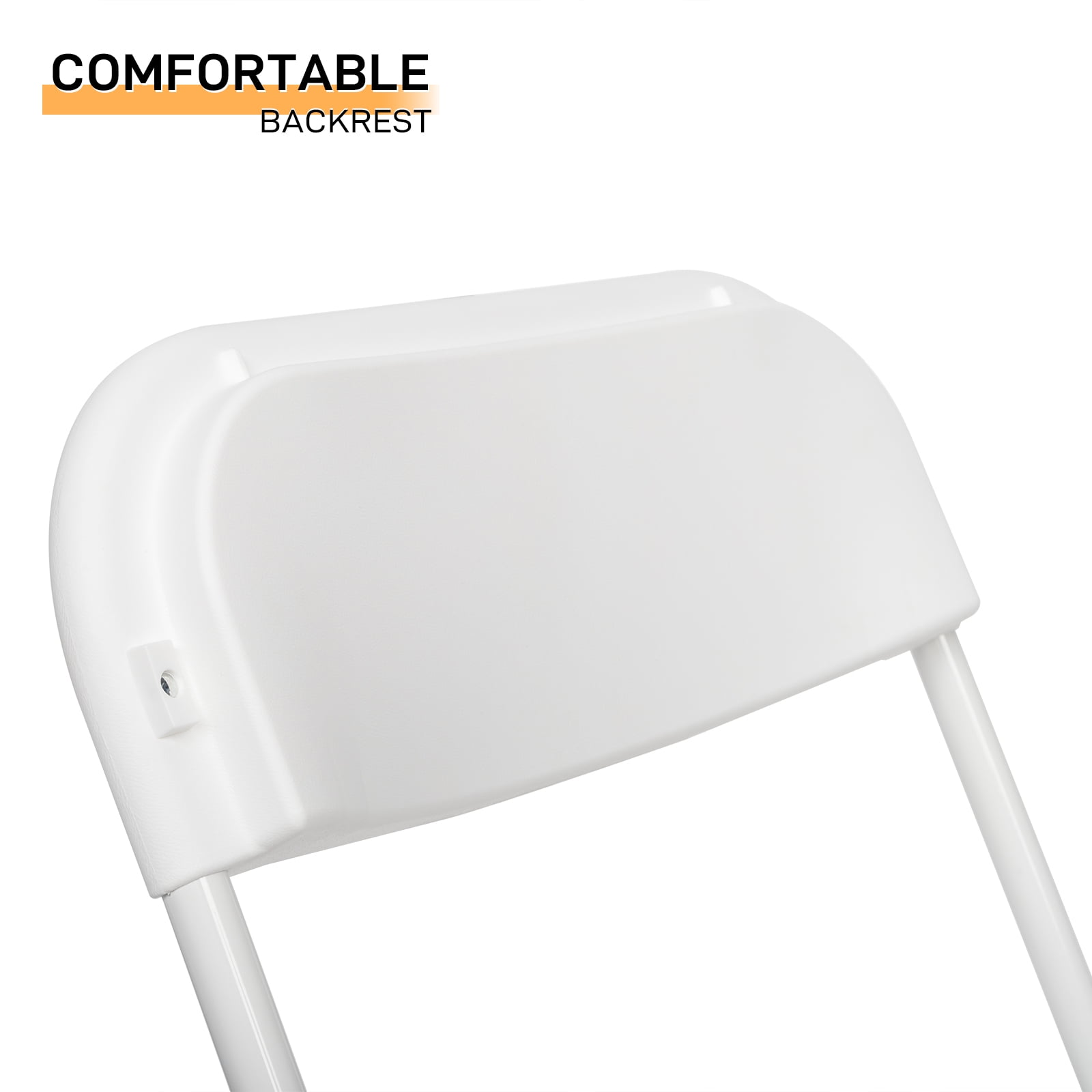10 Pcs Folding Chairs for Wedding, Commercial Activities, White-Aldronix