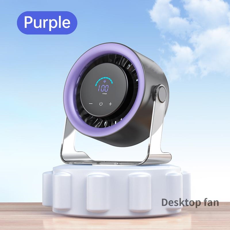 Desktop Fan Turbo Table Fan with 100-Speed Digital Display