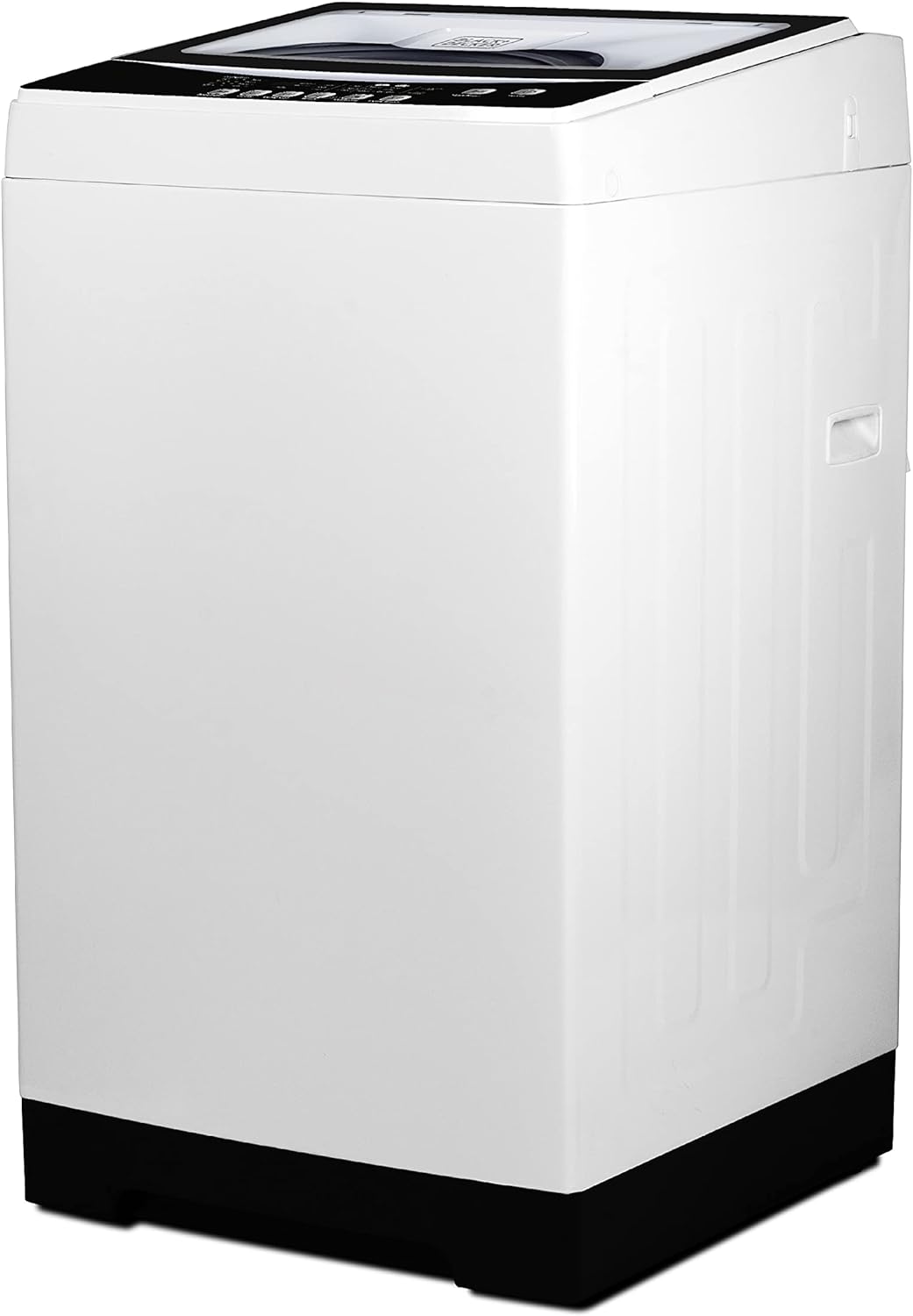 BLACK+DECKER 0.9 Cu. Ft. Portable Washer, 6.6 lb. Capacity Washing Machine for Homes & Apartments, 5 Wash Cycles, Quick Connect Sink Adapter and Drain Hose Included, Transparent Lid, BPWM09W, White-Aldronix