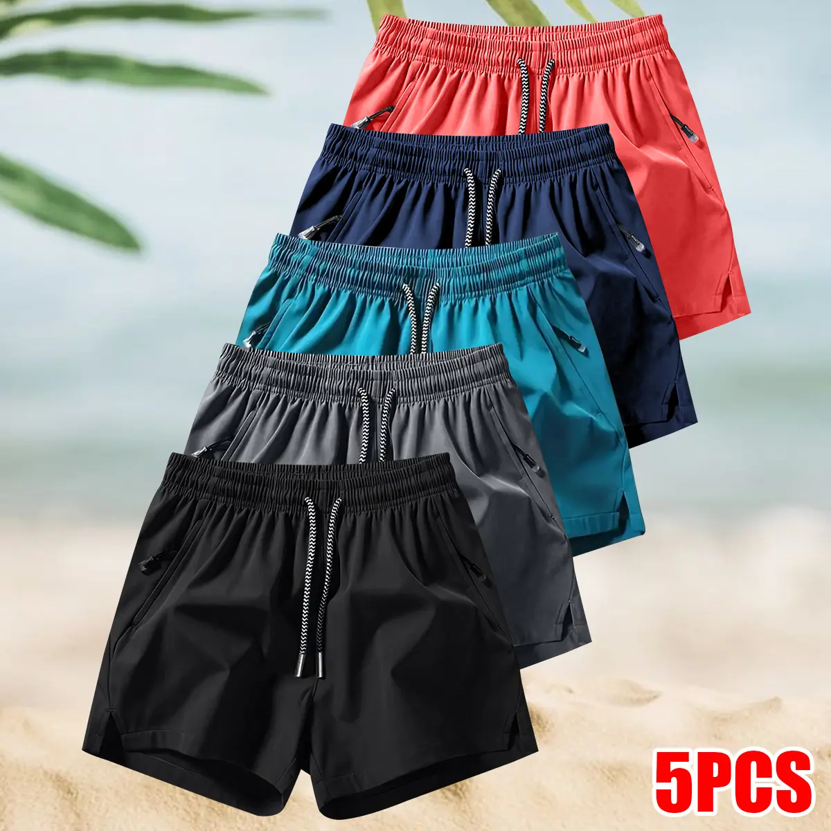 Men's Stretch Active Shorts Multi-Color Value Pack product image 3