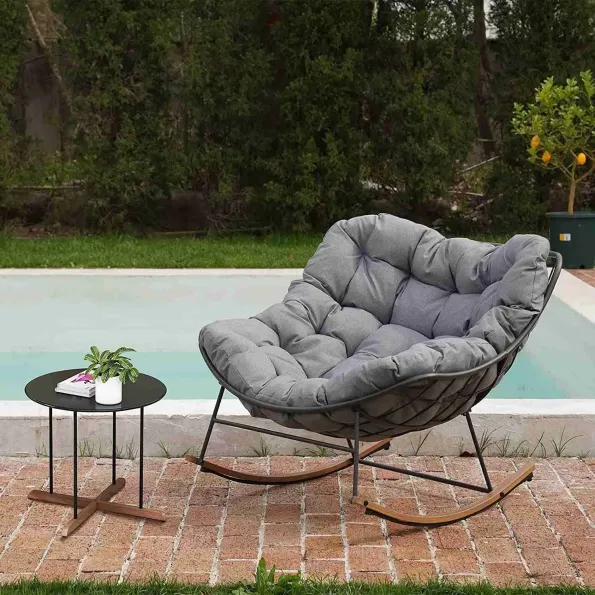 馃敟Rocking Chair (With Cushion)-Aldronix