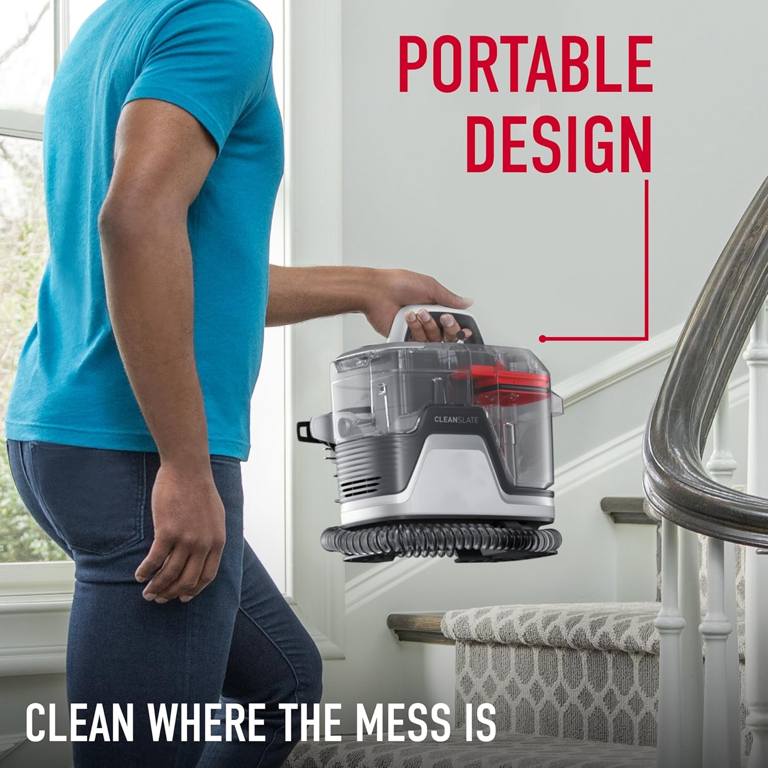 CleanSlate Plus Portable Carpet + Upholstery Spot Cleaner Machine-Aldronix