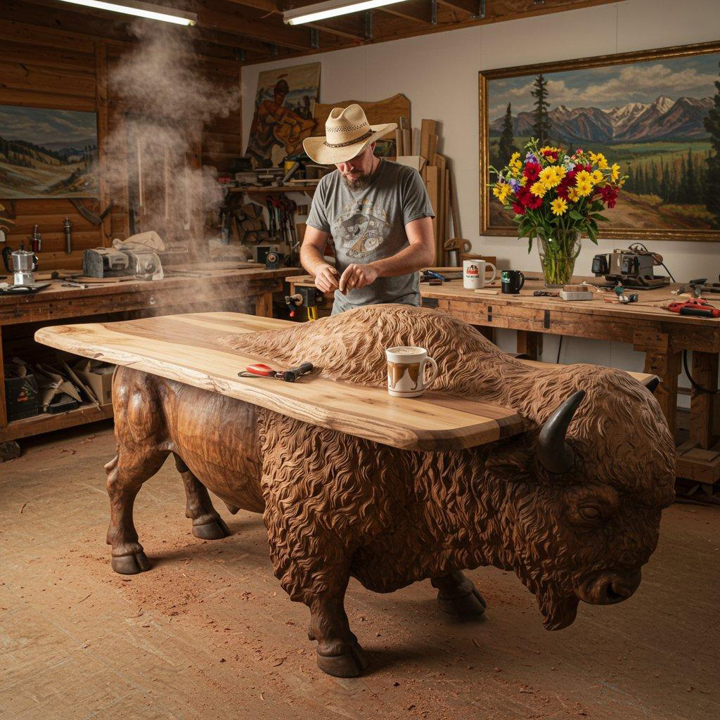 馃敟Limited Time Offer馃挅Handcrafted Wood Animal Shaped Tables-Aldronix