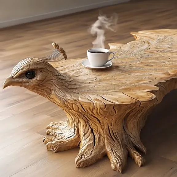 馃敟Limited Time Offer馃挅One Large Piece Of Wood Animal Shaped Coffee Tables-Aldronix