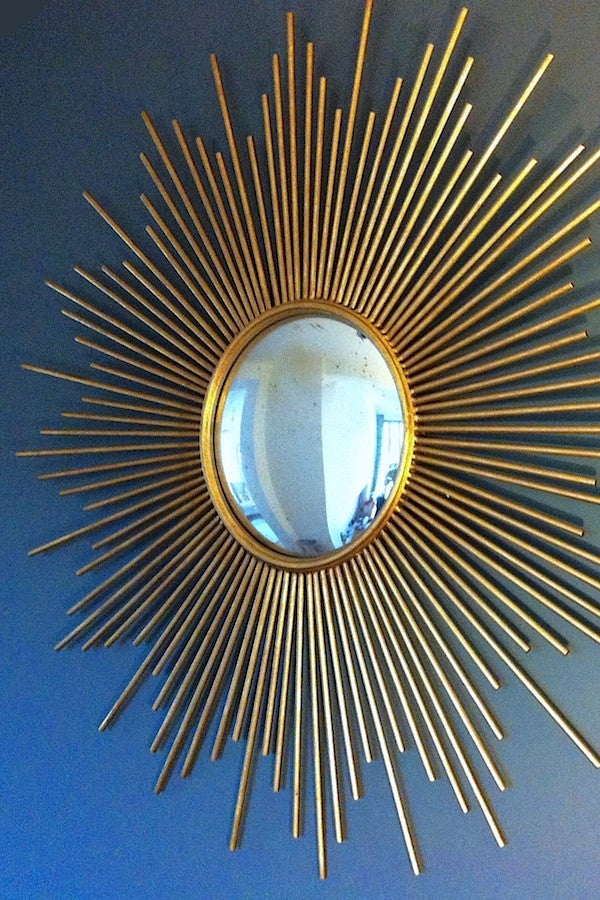 Gold Sunburst Wall Mirror-Aldronix