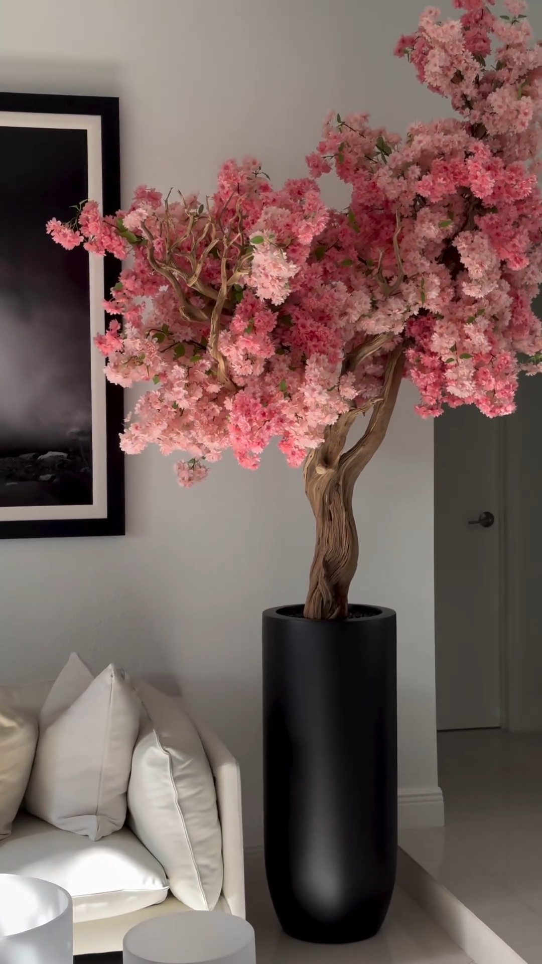 7ft Indoor Artificial Pink Plants( With Flower Pots)-Aldronix