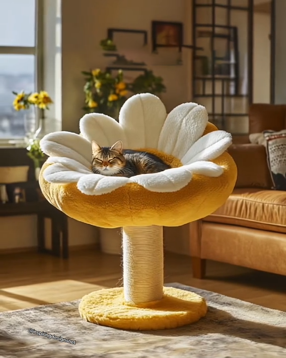 馃敟Flower Shaped Cat Tree-Aldronix