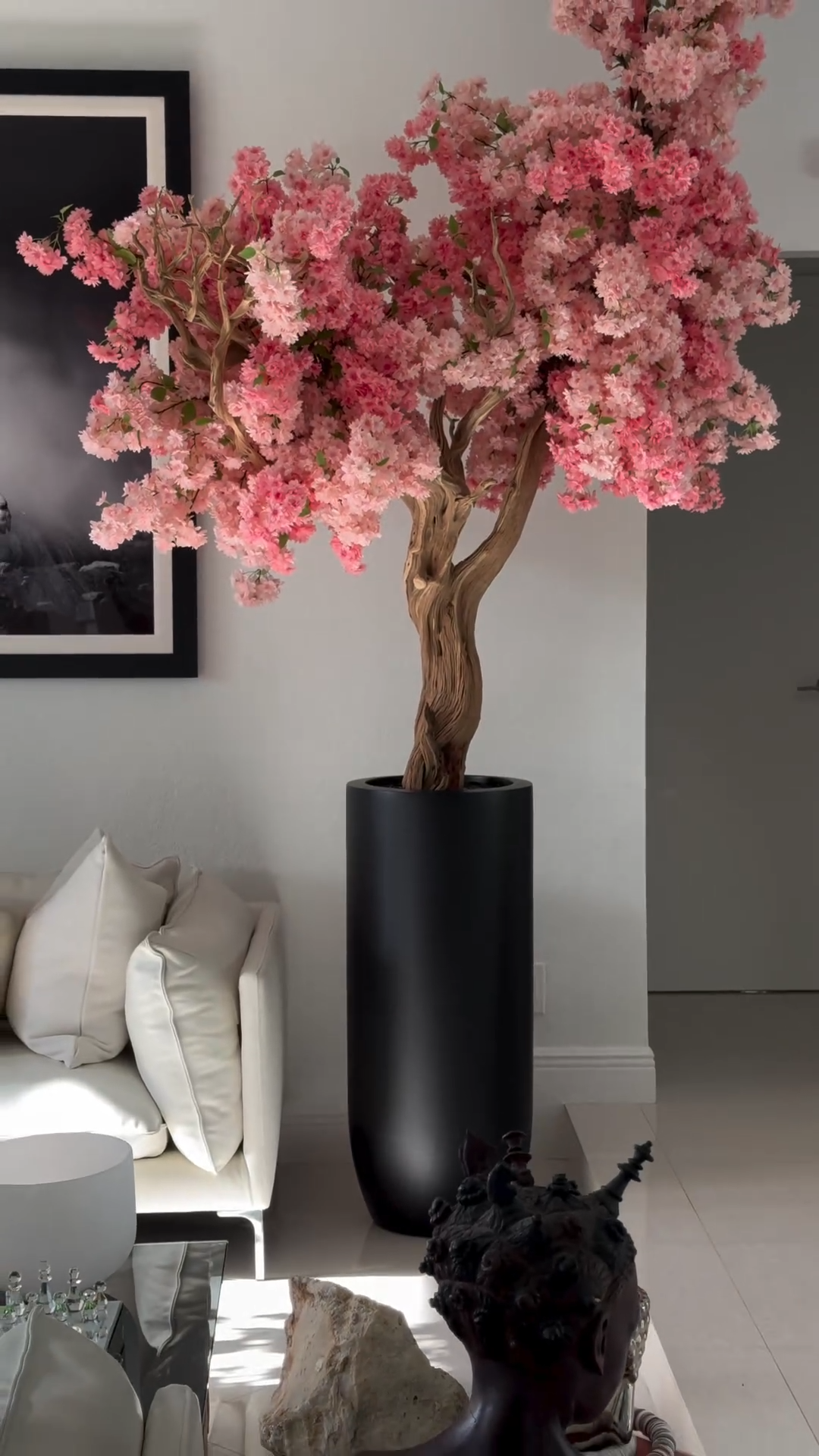7ft Indoor Artificial Pink Plants( With Flower Pots)-Aldronix