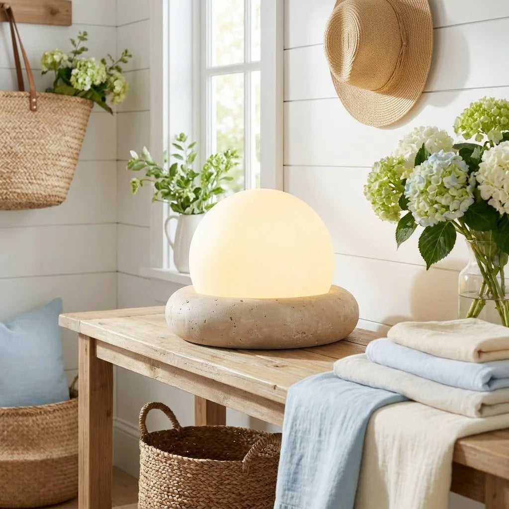 Greta Wabi-sabi LED Travertine Globe Table Lamp12.webp__PID:86cda2c2-482c-4f8f-9bd7-1e8b83beda15