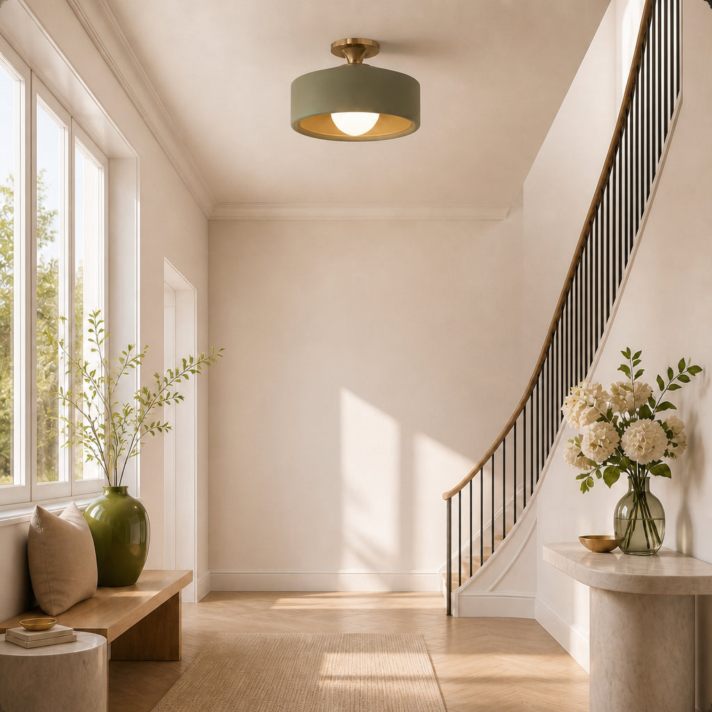 14Aven Modern Minimalist Drum Glass Ceiling Light.webp__PID:dda88518-9392-4a9e-a4e6-56ce41311ee9