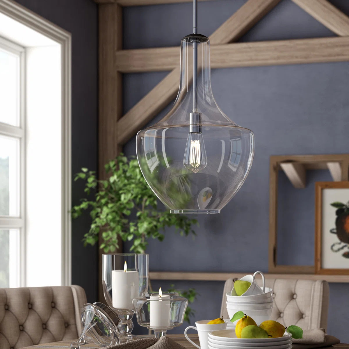 Cedra Moderne Bauernhaus Glocke Glas verstellbare Einzelpendelleuchte3.4.webp__PID:c3c8574a-8cec-455f-844a-f9d0b54a57d9