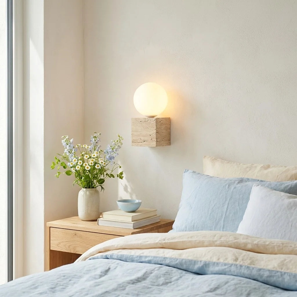 Indigo Wabi-sabi LED Travertine Cube Wall Lamp12.webp__PID:c55caad8-8b8f-47c6-8ab8-4f6140879ffb