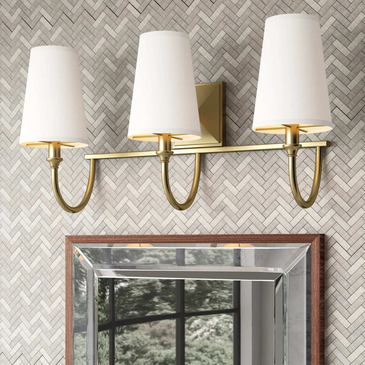 Aurora Modern Farmhouse 3-flammige Schminktischleuchte aus weißem Stoff (6).webp__PID:08914939-b92e-4d2b-b451-79f74af399cf