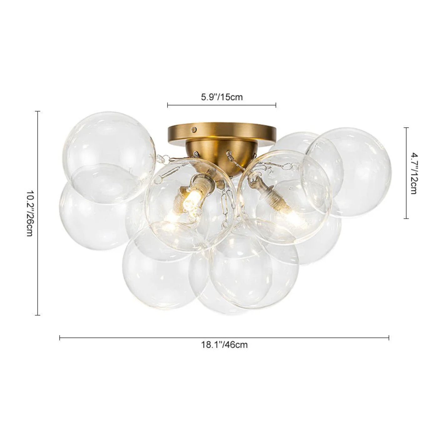 Felix Moderne Bubble Cluster Glas-Deckenleuchte size.webp__PID:9124b885-96e2-4b74-8ffc-a975111309e5