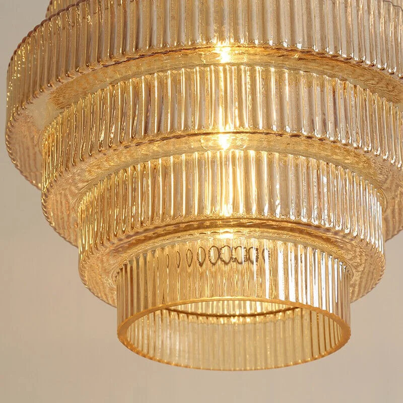 Rowena Modern Round Ribbed Glass Brass Ceiling Light  (9).jpg__PID:909e1db3-ec9c-46e2-b2bc-3fbaa72400ba