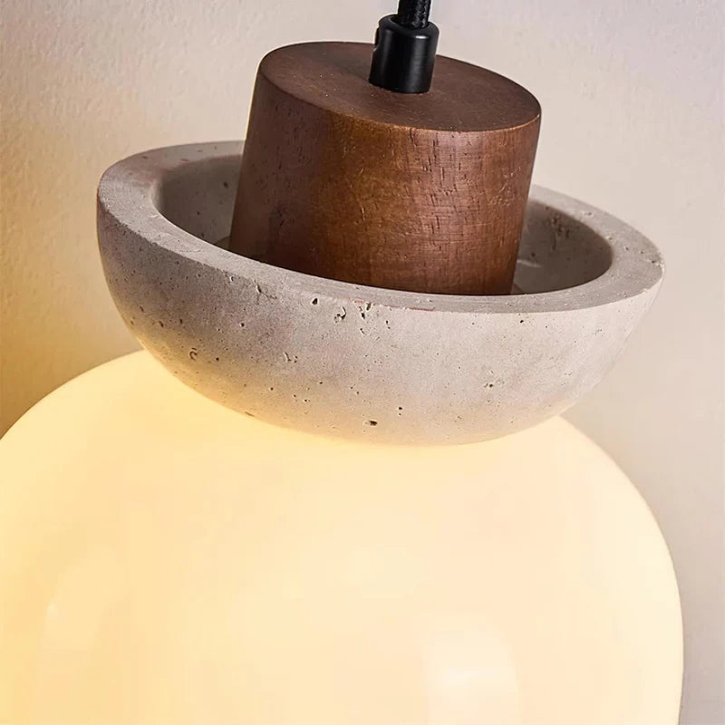 Angelia Wabi-Sabi Travertin Milchglas Pendelleuchte (13).webp__PID:8502238b-1f79-4622-b296-3ec3614dd982