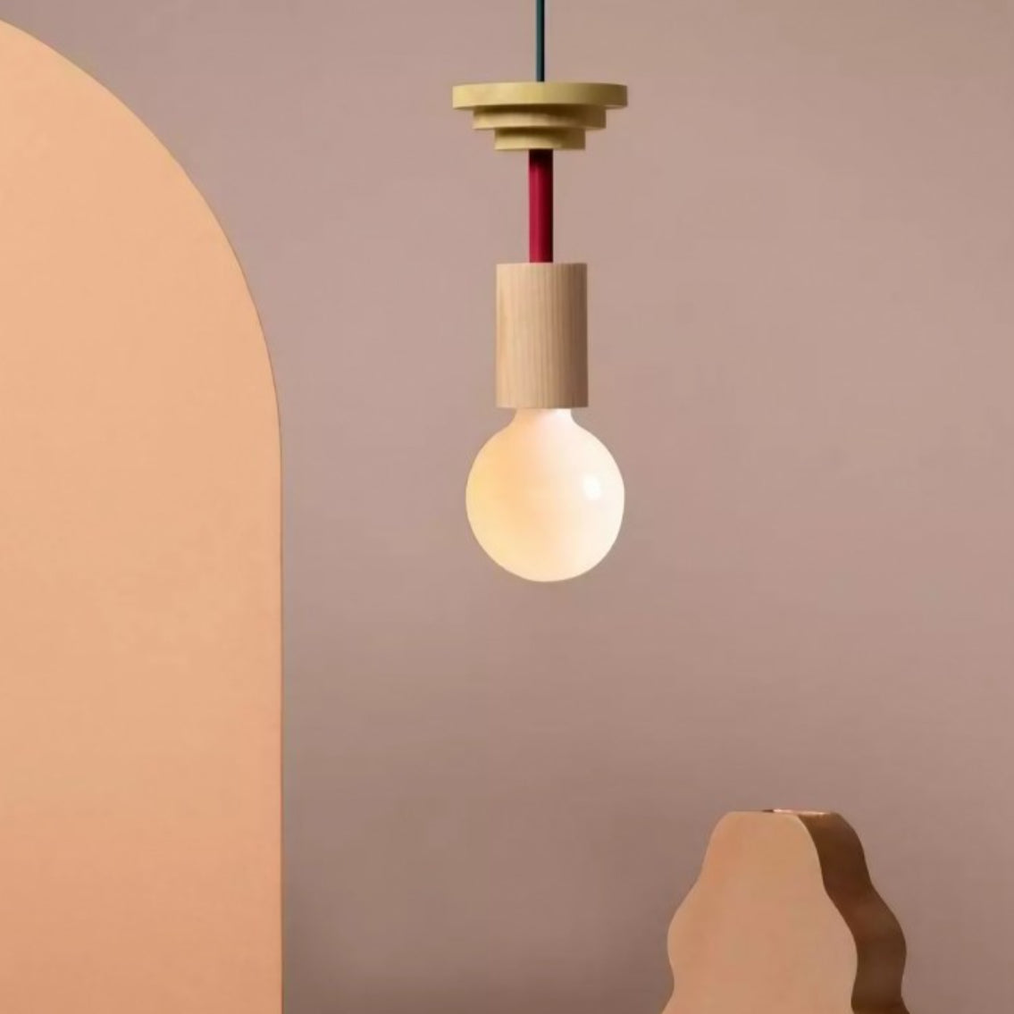 Alvar Multicolor Geometric Wood Pendant Light scene11.webp__PID:b5b4428a-cf5c-4dae-a9ca-a3a0bc6de251