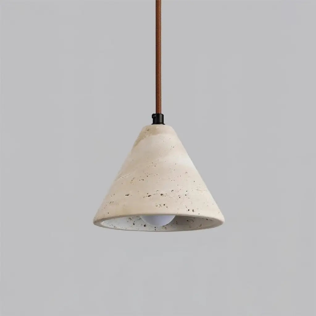 Halia Wabi-Sabi Natural Travertine Cone Pendant Light16.webp__PID:b44b77e5-109f-4ef2-a79f-b19494377e3a