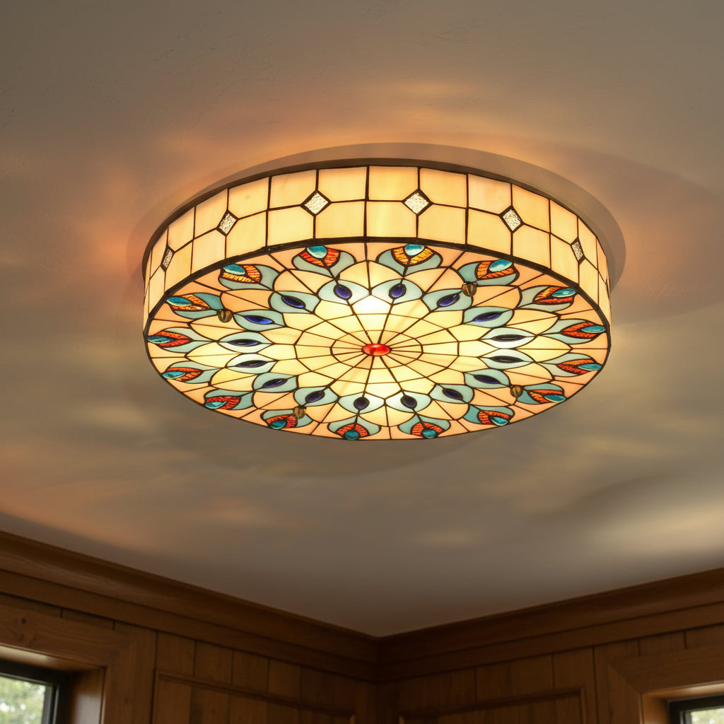 Beatrice Vintage Flush Mount Stained Glass Ceiling Light 6.webp__PID:6dd8d935-ecd8-4127-8c7c-35e695626137