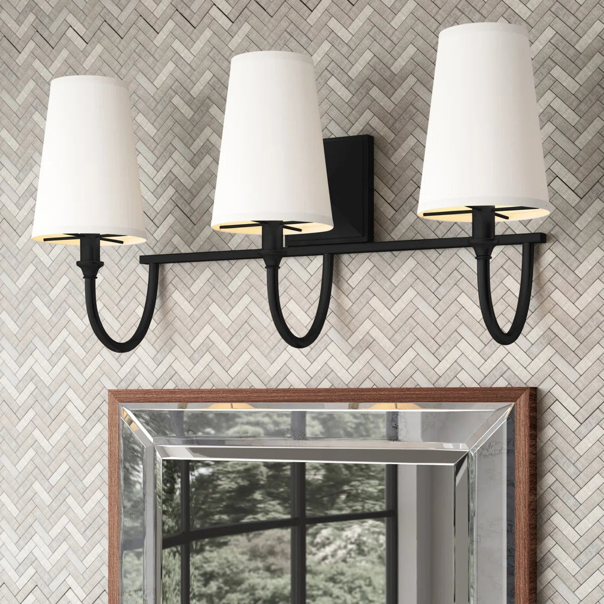 Aurora Modern Farmhouse Schminktischleuchte mit 3 Lichtern, weißer Stoff, (1).webp__PID:d5cec41c-0008-4149-b9b9-2ebd2b745179