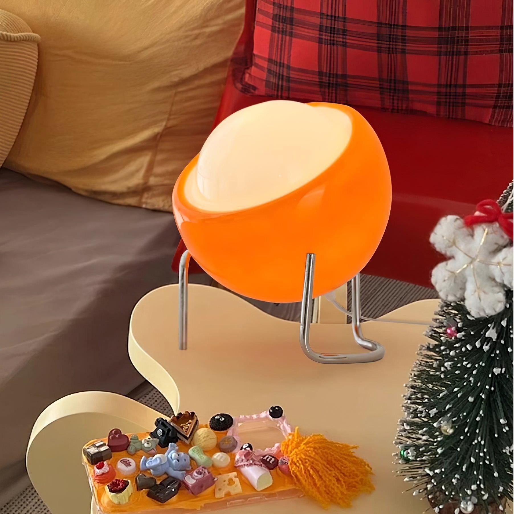 Sylas Moderne orangefarbene Bauhaus-Pilz-Tischlampe (1).webp__PID:e66b61e7-d4fd-4e46-a136-22abec297666