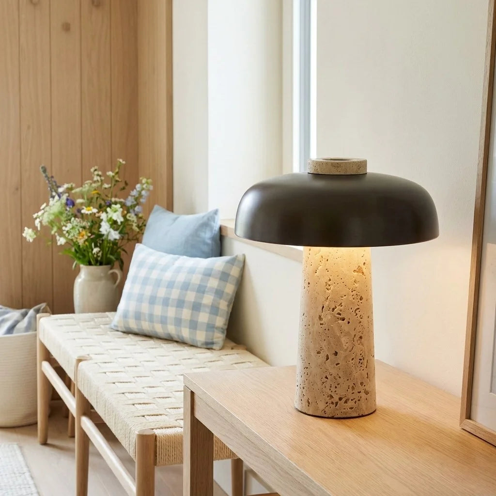 Ciel Wabi-sabi Travertine Mushroom Table Lamp14.webp__PID:369e09e4-7e07-467f-a64a-3f43b834d5a8