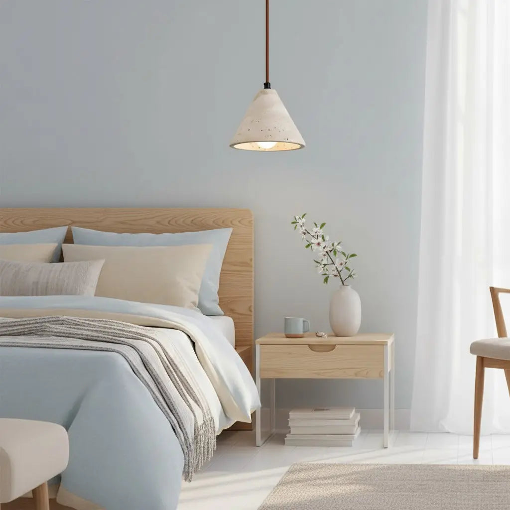 Halia Wabi-Sabi Natural Travertine Cone Pendant Light10.webp__PID:ed61b44b-77e5-409f-8ef2-e79fb1949437
