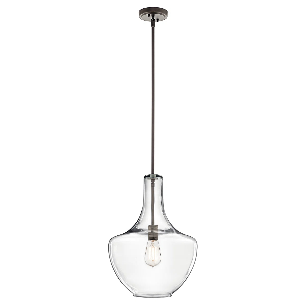 Cedra Modern Farmhouse Bell Glass Verstellbare Einzel-Pendelleuchte3.webp__PID:1b0f7a18-4624-4649-9f73-28785c4a5dcd