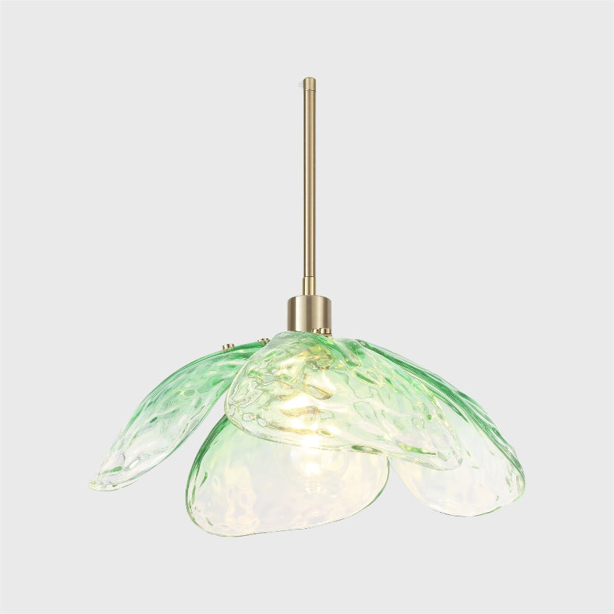 Flora Moderne gehämmerte Blütenblätter Glas Pendelleuchte grün.webp__PID:95bf64cf-779f-49a5-8f82-07d5dffbe9e6