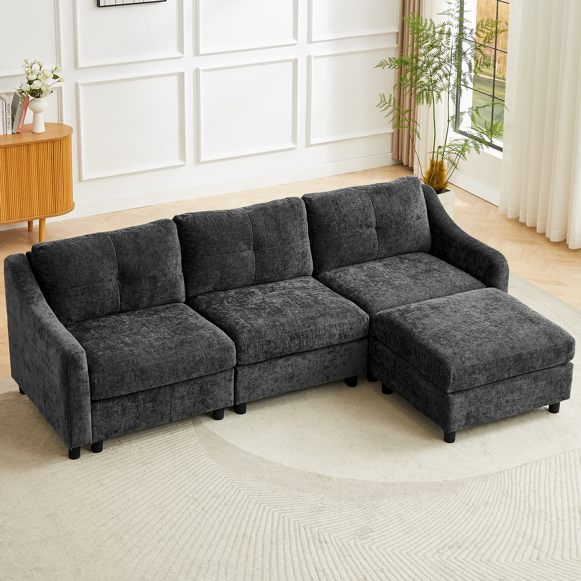 Upholstered Modern Comfort Modular Sofa