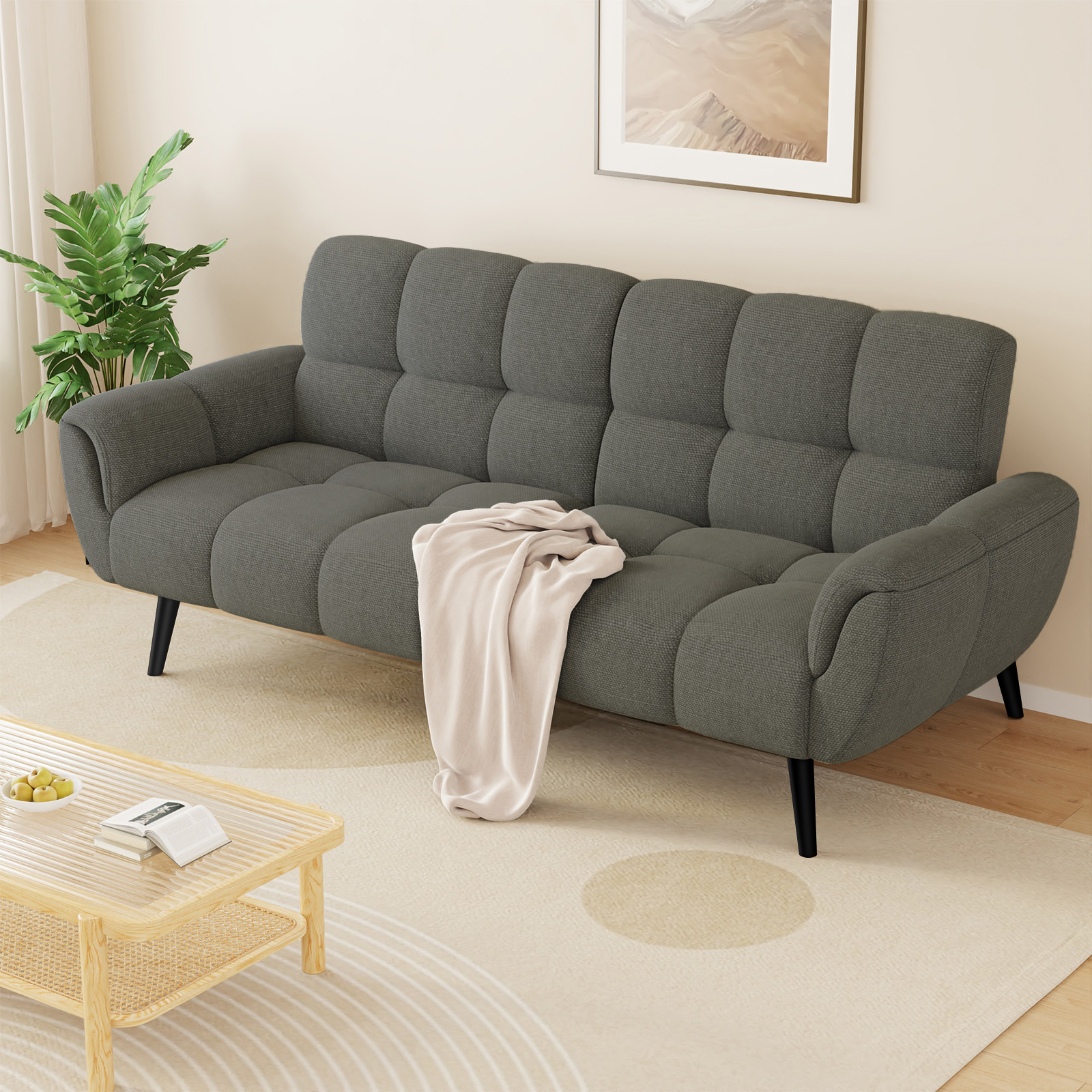 Convertible Folding Sofa Bed  3 Seater Living Room Sofa Bed