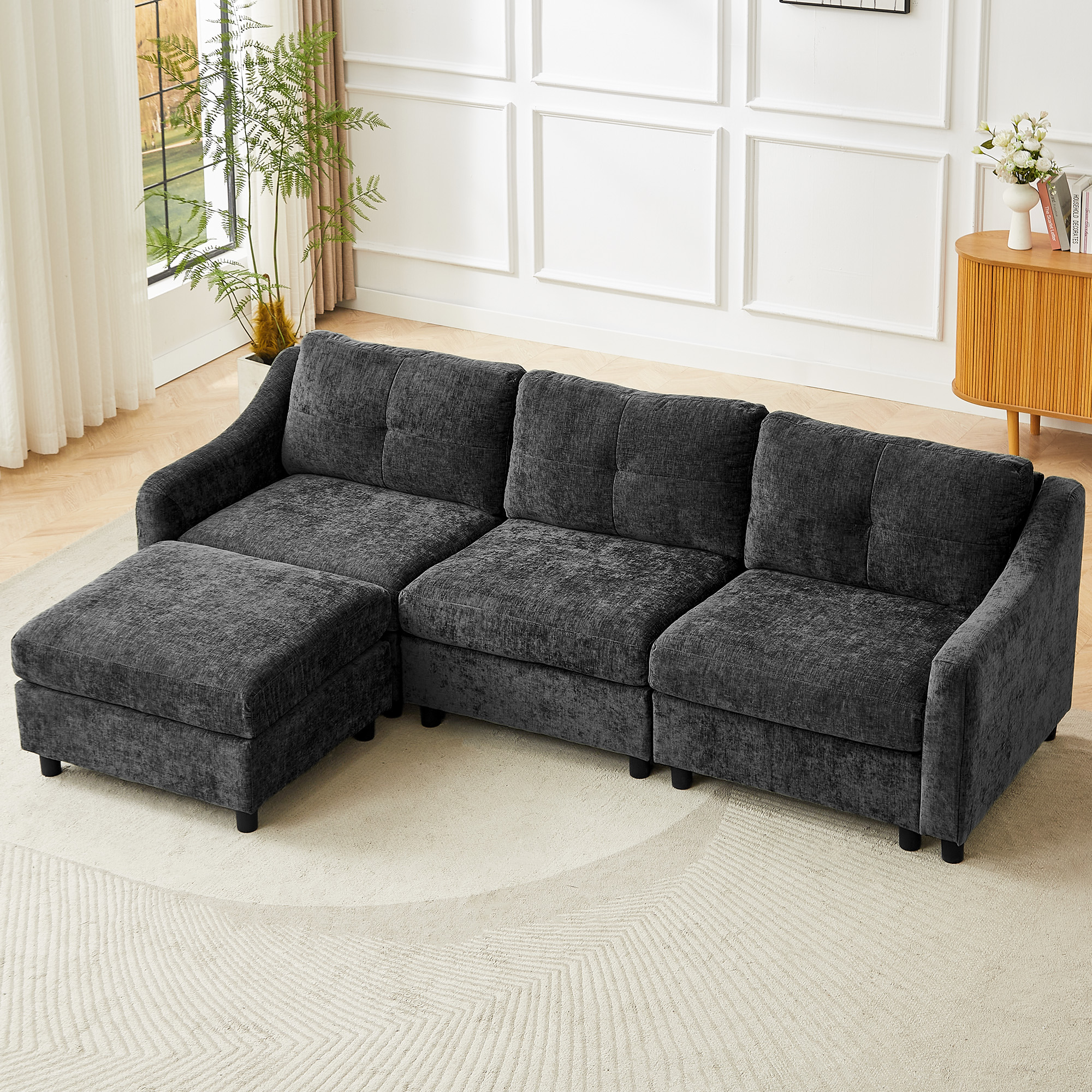 Upholstered Modern Comfort Modular Sofa