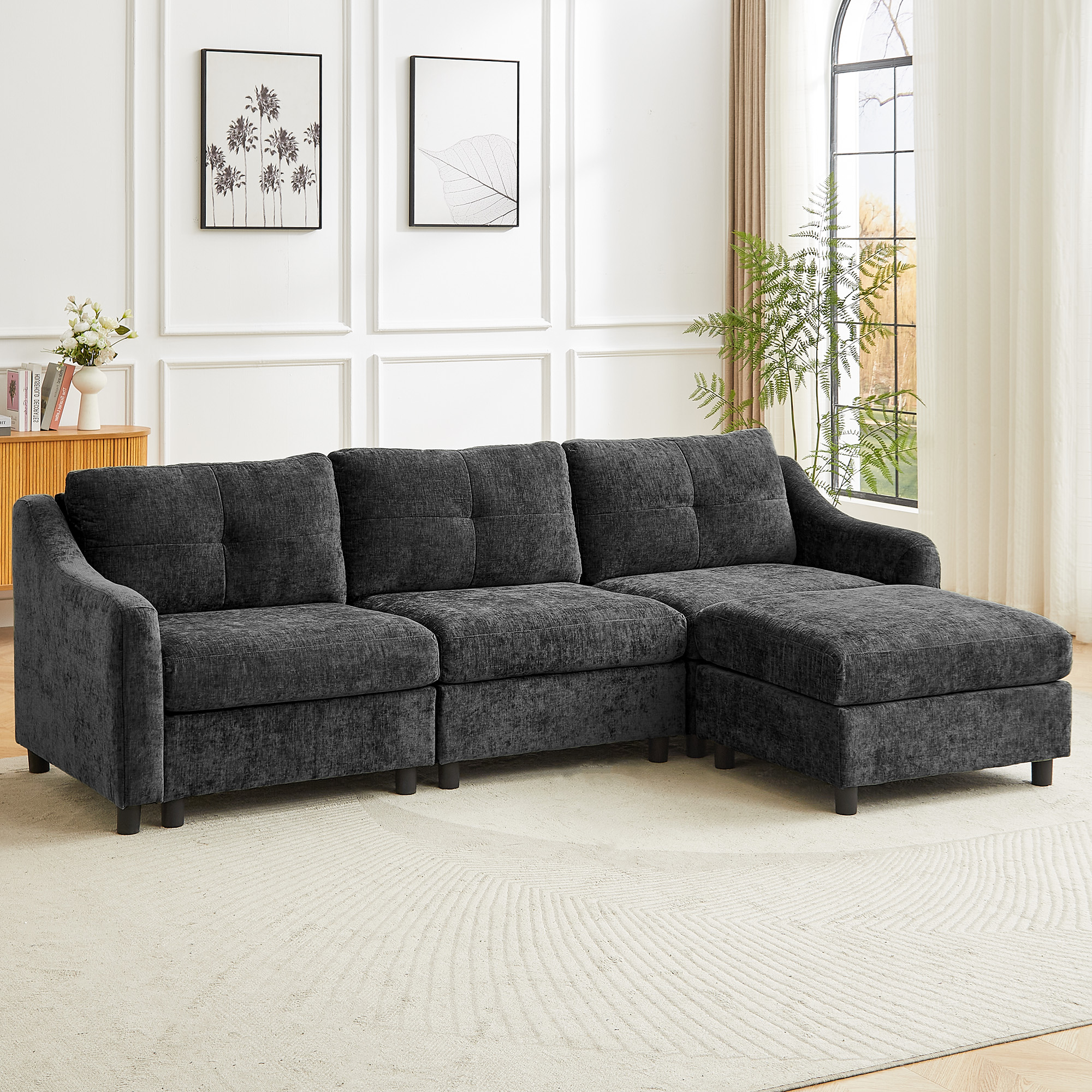 Upholstered Modern Comfort Modular Sofa
