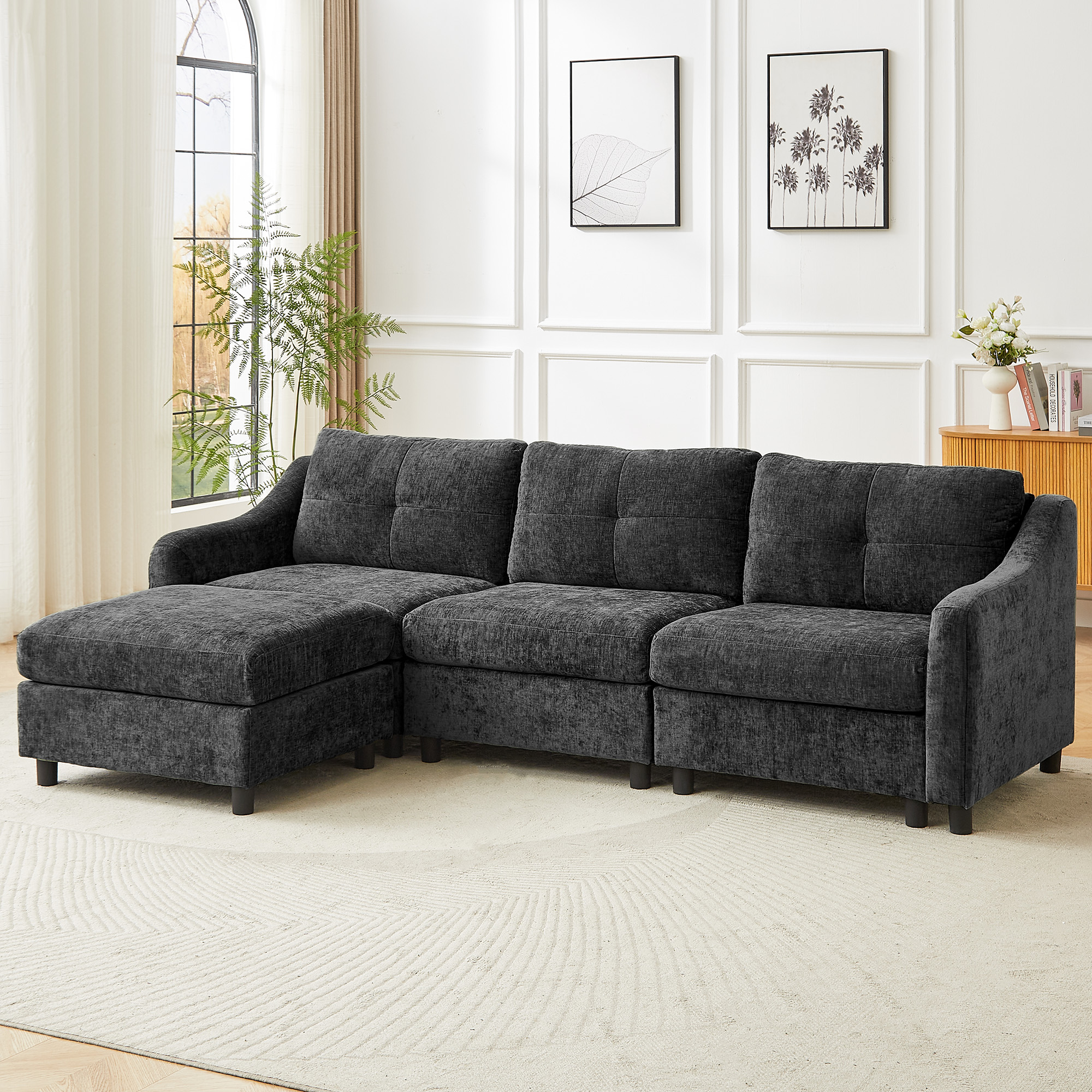 Upholstered Modern Comfort Modular Sofa