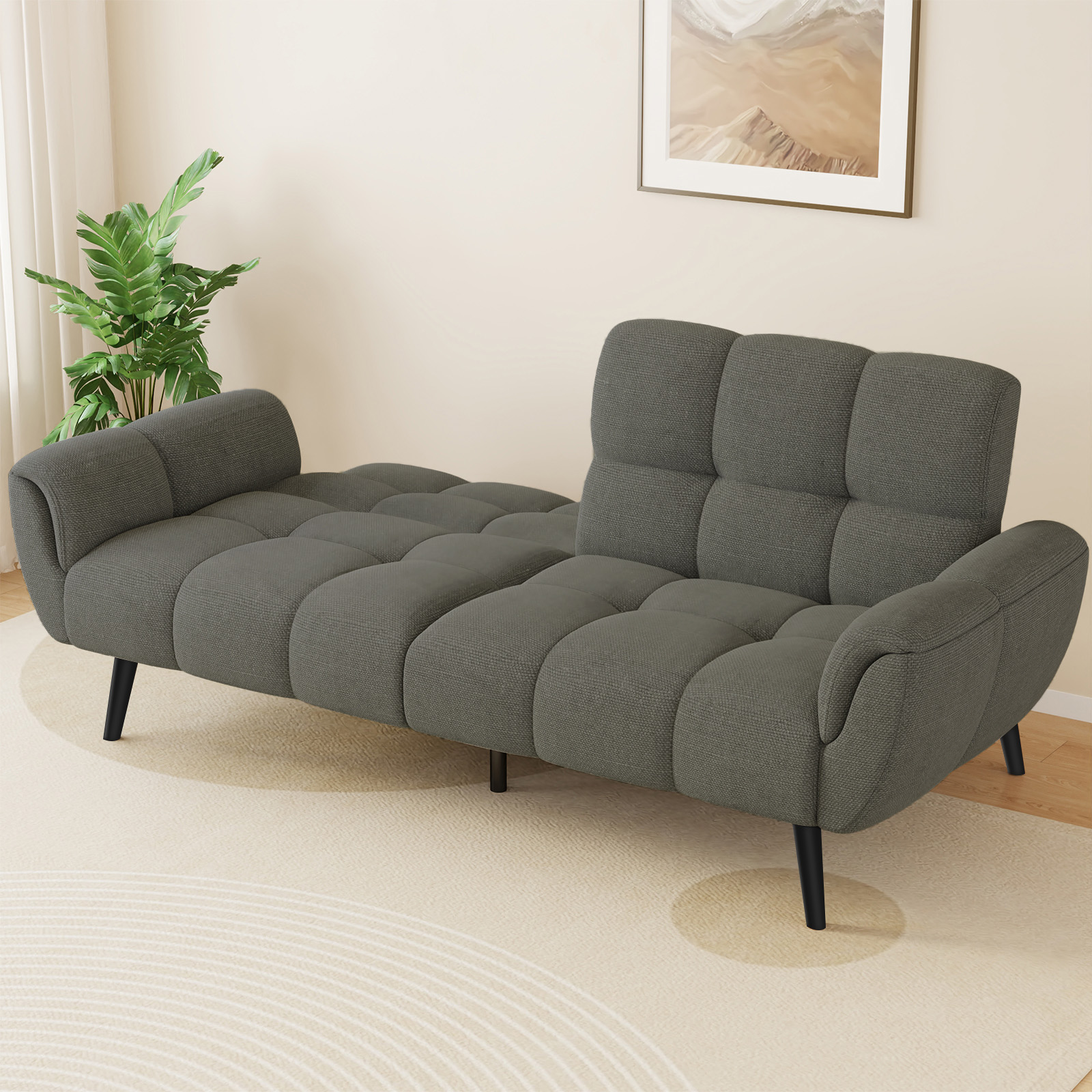 Convertible Folding Sofa Bed  3 Seater Living Room Sofa Bed