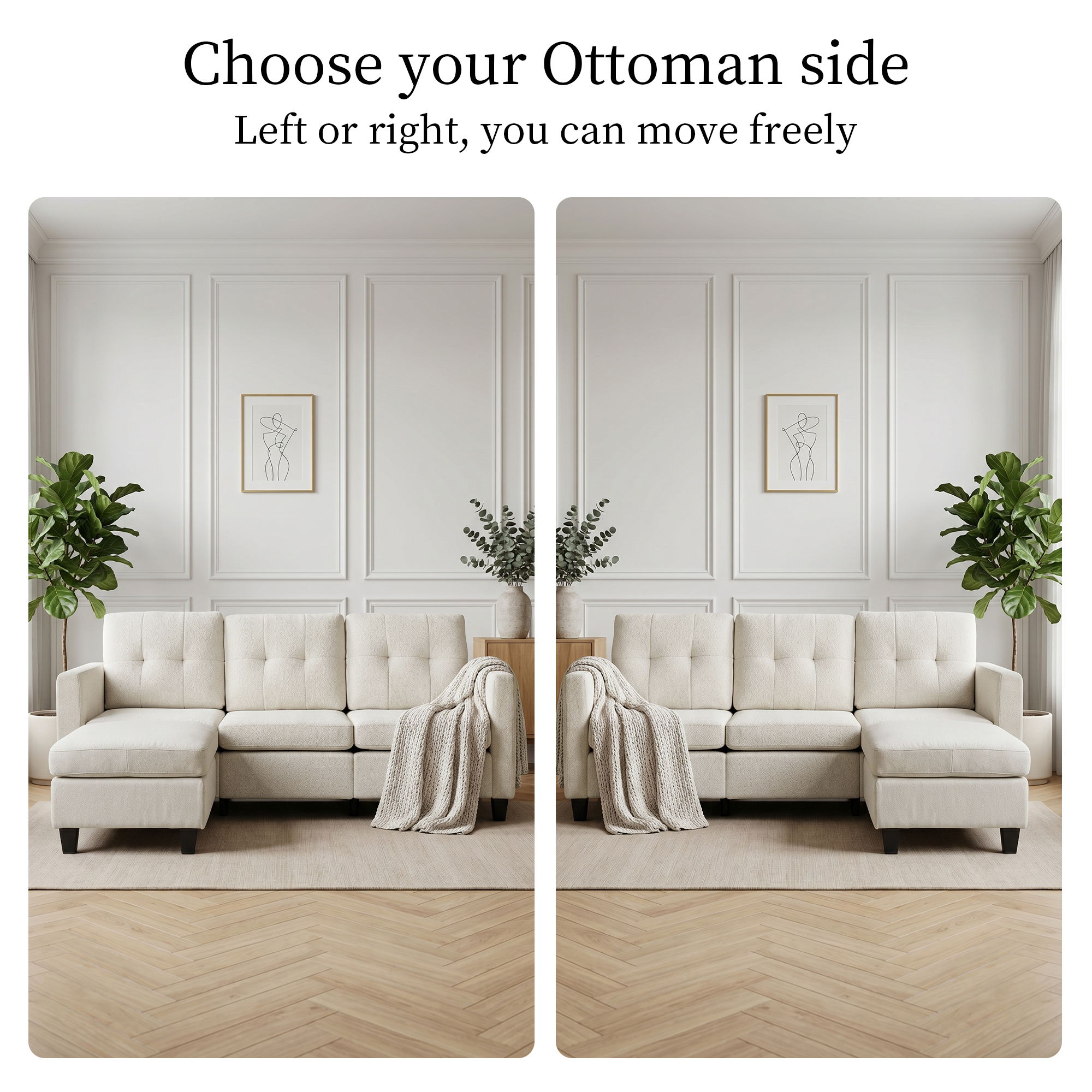  Modular Sectional Living Room Couch Sofa 