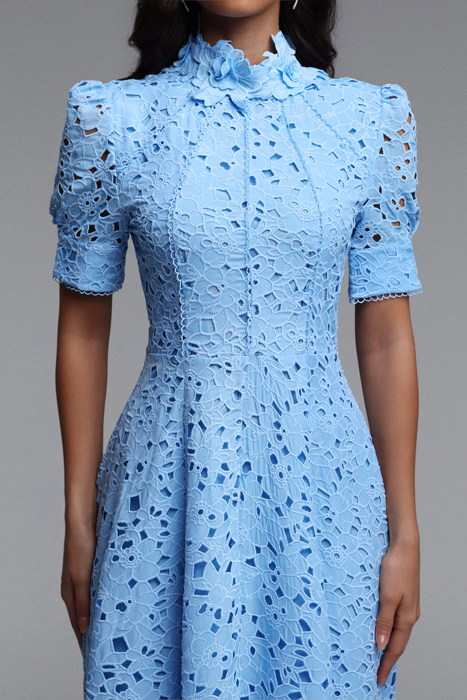 Kitsu Short Sleeve Midi Dress